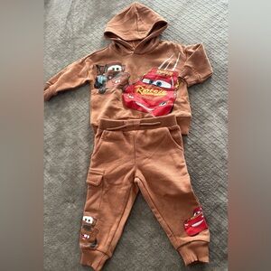 Kids Brown Cars Matching Set